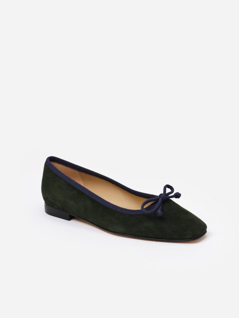 J McLaughlin Viola Suede Ballet Flats - Hunter Green NEW